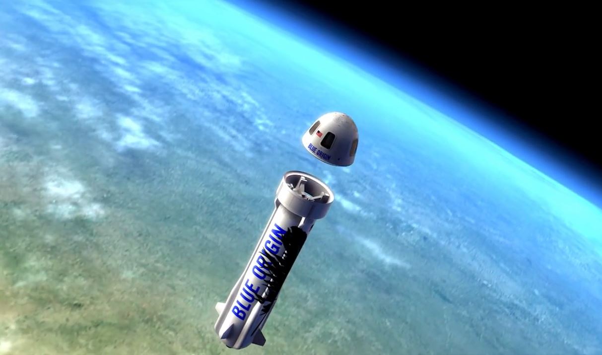 ဇွန်လ (၄) ရက်နေ့တွင် Blue Origin ရဲ့ အာကာသခရီးစဉ် စတင်ထွက်ခွာ