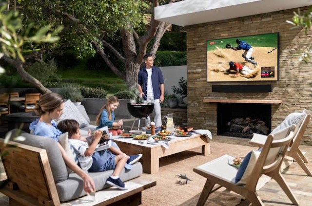 Samsung has introduced an outdoor television
